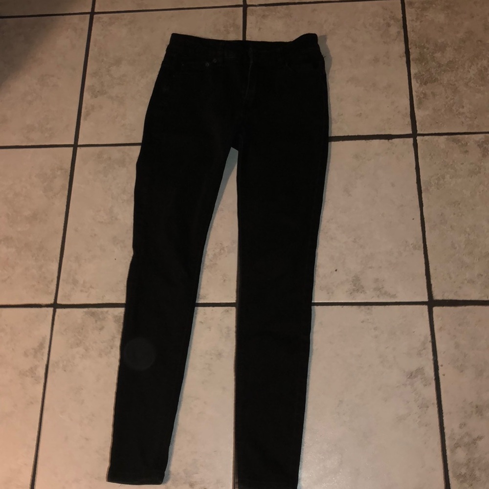 Black Plain Skinny Jeans
